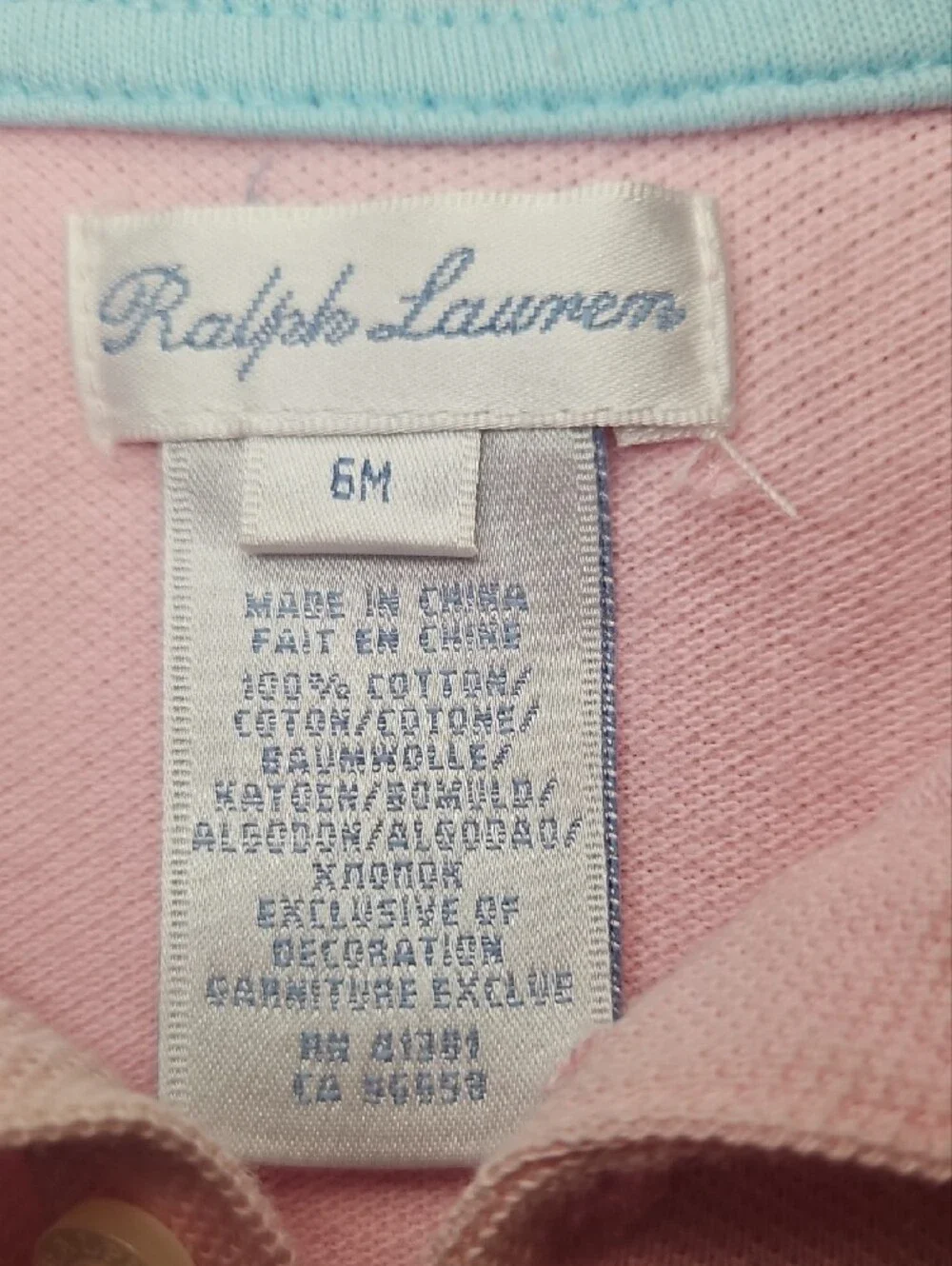 Ralph Lauren Girls Pink Polo Dress with Ruffle Hem